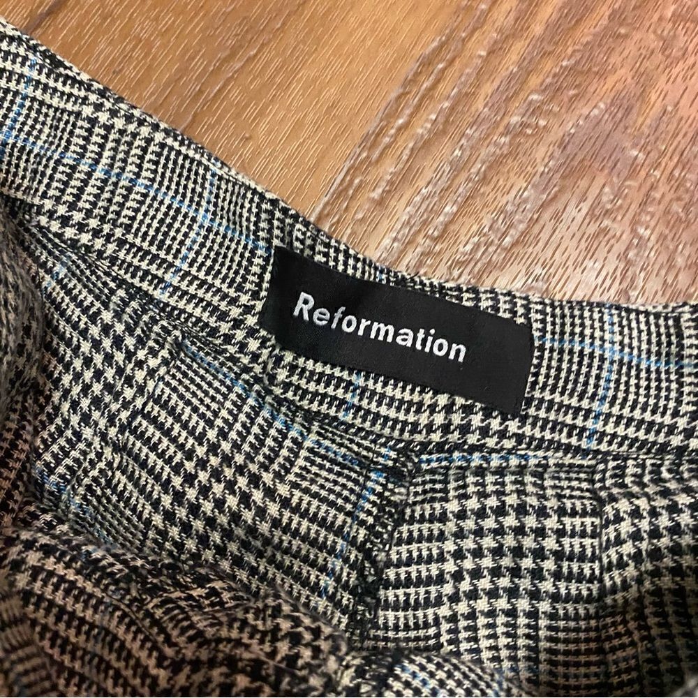 NEW REFORMATION Linen Patterned Pants - Picture 3 of 3